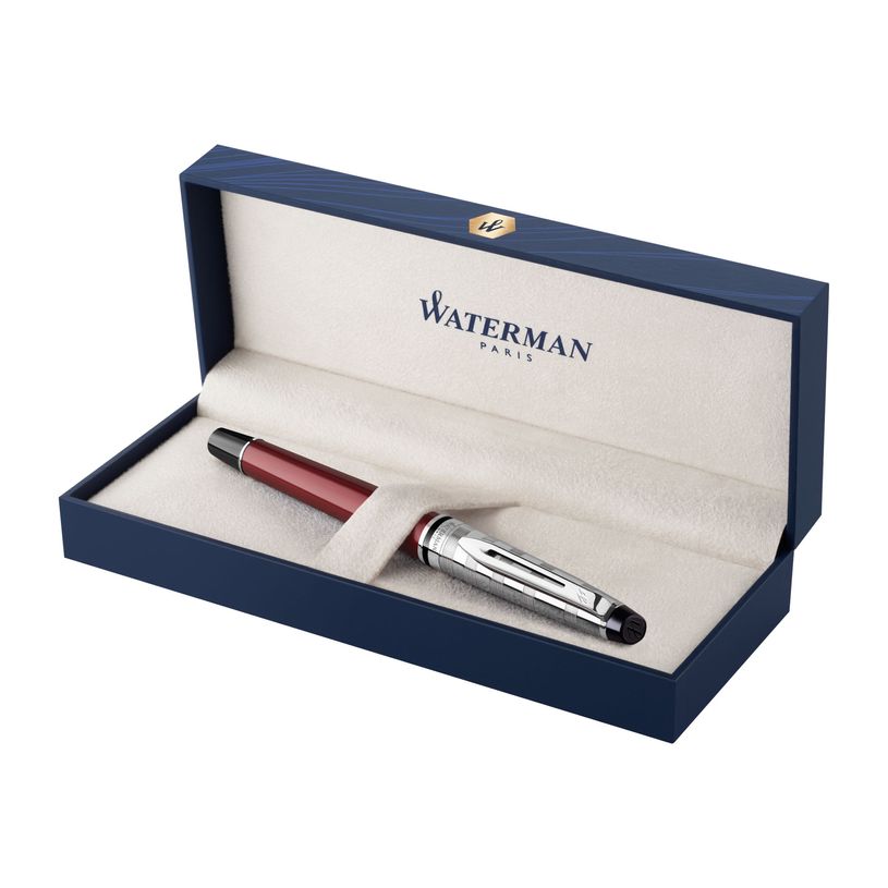 3026980936594-Waterman Expert Deluxe - Stylo plume rouge - pointe moyenne-P_79443283_1-0