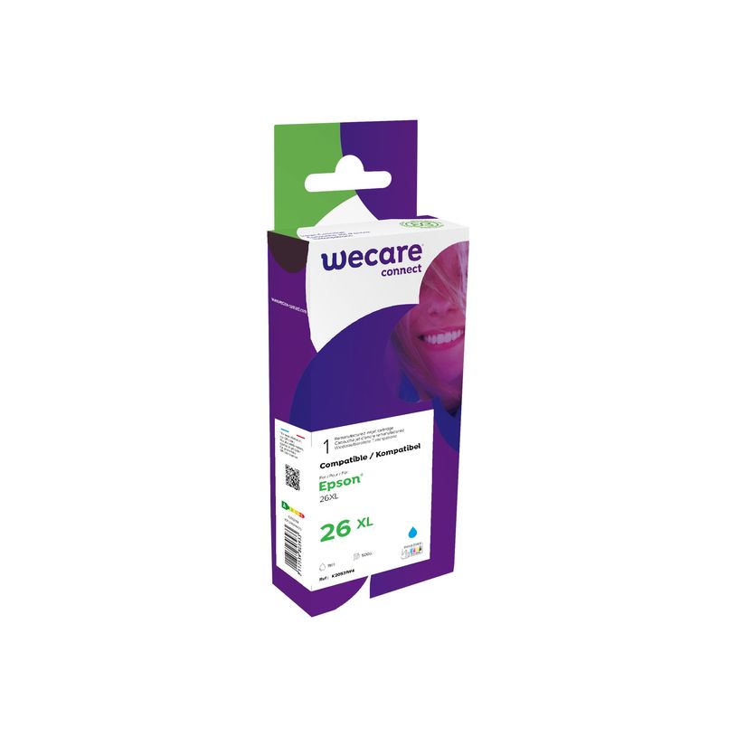 3112539803933-Cartouche compatible Epson 26XL Ours polaire - cyan - Wecare-P_79443341_1-0