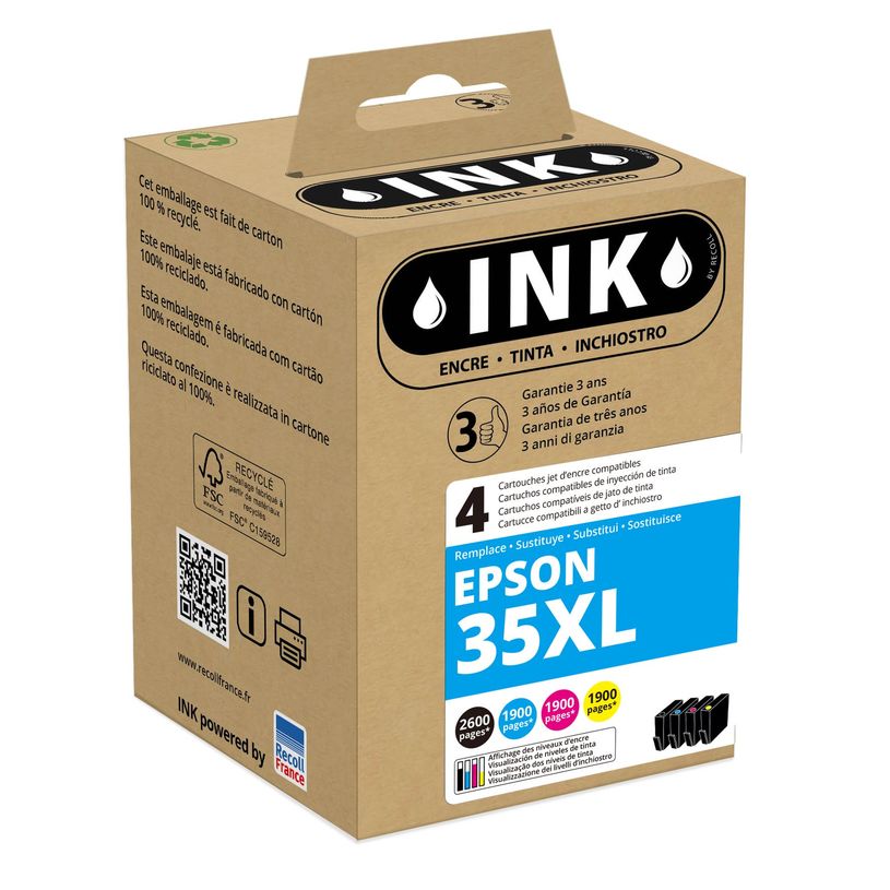 8720282009844-Cartouche compatible Epson 35XL Cadenas - pack de 4 - noir, cyan, magenta, jaune - ink-P_79443363_1-0