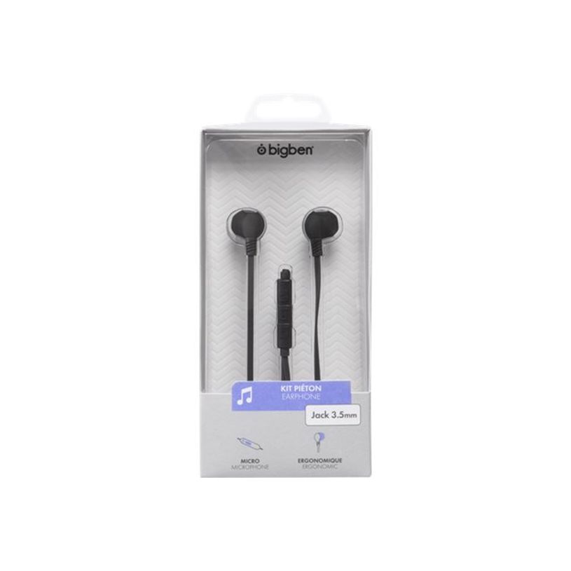 3571211372967-BIGBEN Kit main libre - Ecouteurs filaire avec micro - intra-auriculaire - noir -P_79443443_4-3