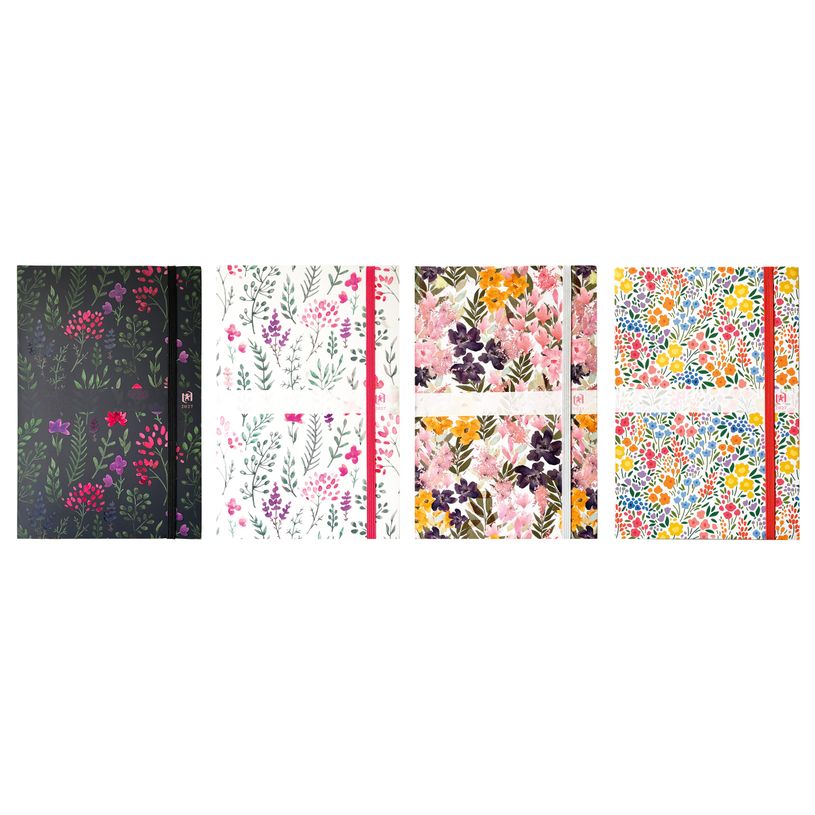 3147280052989-Agenda Oxford Flowers scolaire 16x24cm - Assorti--0