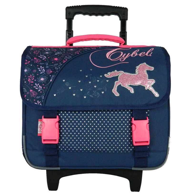 4891320423381-Cybel - Cartable à roulettes 38 cm - 2 compartiments - Bagtrotter-P_79443500_1-0