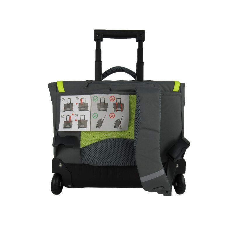 4891320443020-Phileas - Cartable à roulettes Cool 38 cm - 2 compartiments - gris  - Bagtrotter-P_79443561_2-1