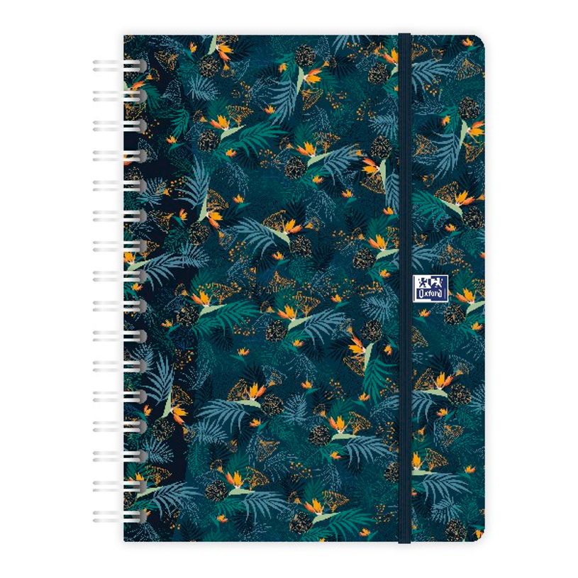 3147280098642-Agenda spiralé à élastique Oxford Flowers - 1 semaine sur 2 pages - 15 x 21 cm - différents m-P_79443584_7-2