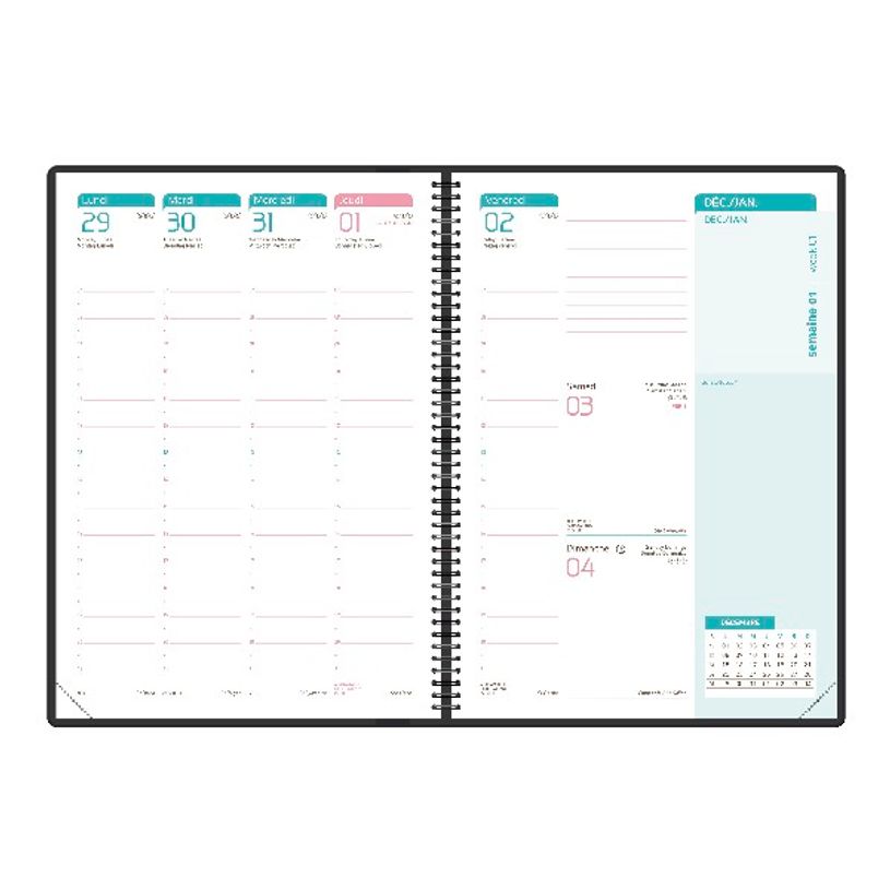 3147280098642-Agenda spiralé à élastique Oxford Flowers - 1 semaine sur 2 pages - 15 x 21 cm - différents m-P_79443584_8-3