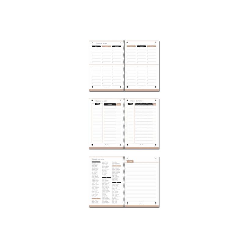 3147280159749-Agenda Oxford Season 12x18cm 1 jour par page 320 pages-P_79443589_1-4
