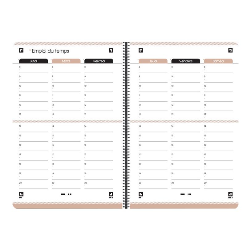 3147280159749-Agenda Oxford Season 12x18cm 1 jour par page 320 pages-P_79443589_4-6