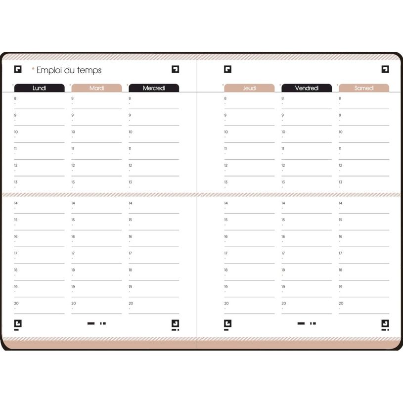 3147280159756-Agenda Oxford So chic Black Edition - 1 jour par page - 12 x 18 cm - différents modèles -P_79443590_10-6
