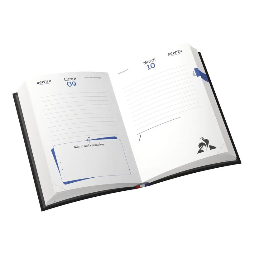 3147280191374-Agenda Le Coq Sportif - 1 jour par page - 12 x 17 cm - Hamelin-P_79443607_6-4