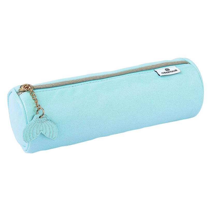 3108726488878-Trousse ronde Sirène - 1 compartiment - 4 coloris disponibles - Oberthur-P_79443723_4-3