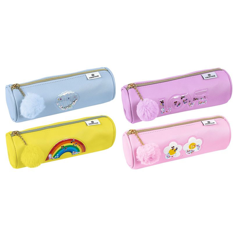 3108726489691-Trousse ronde Colors Aloha - 1 compartiment - 4 coloris disponibles - Oberthur-P_79443731_1-0