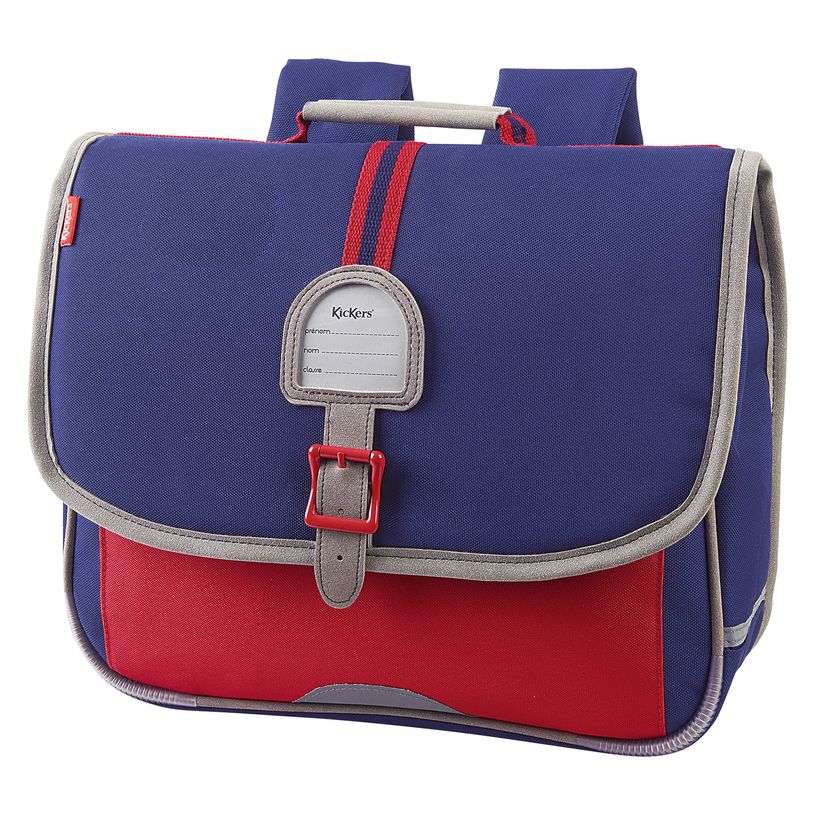 3664447100524-Cartable Kickers -  35 cm - 1 compartiment - bleu marine - Oberthur-P_79443740_1-0