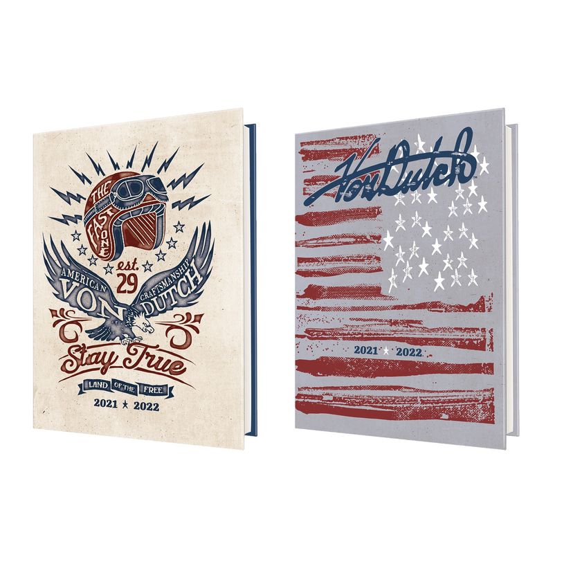 3664447075716-Agenda Von Dutch - 1 jour par page - 12,5 x 17,5 cm - 2 décors au choix - Oberthur-P_79443746_1-0