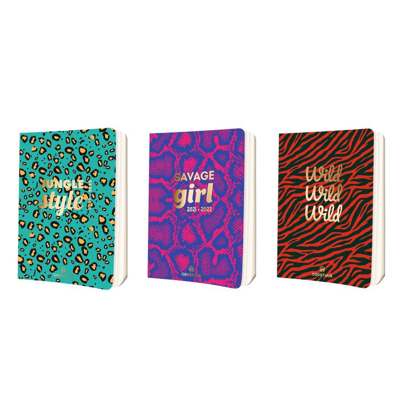 3664447076508-Agenda Savane - 1 jour par page - 12 x 17 cm - 3 décors au choix - Oberthur-P_79443751_1-0