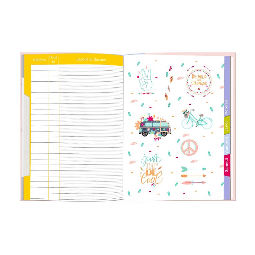 3664447077383-Little Karl Marc John - Cahier de textes 15,5 x 22 cm - Oberthur-P_79443753_2-1