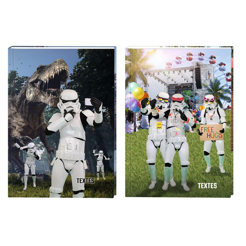 3664447079981-Stormtrooper Primaire - Cahier de textes - 15,5 x 22 cm - 2 décors au choix - Oberthur-P_79443774_1-0
