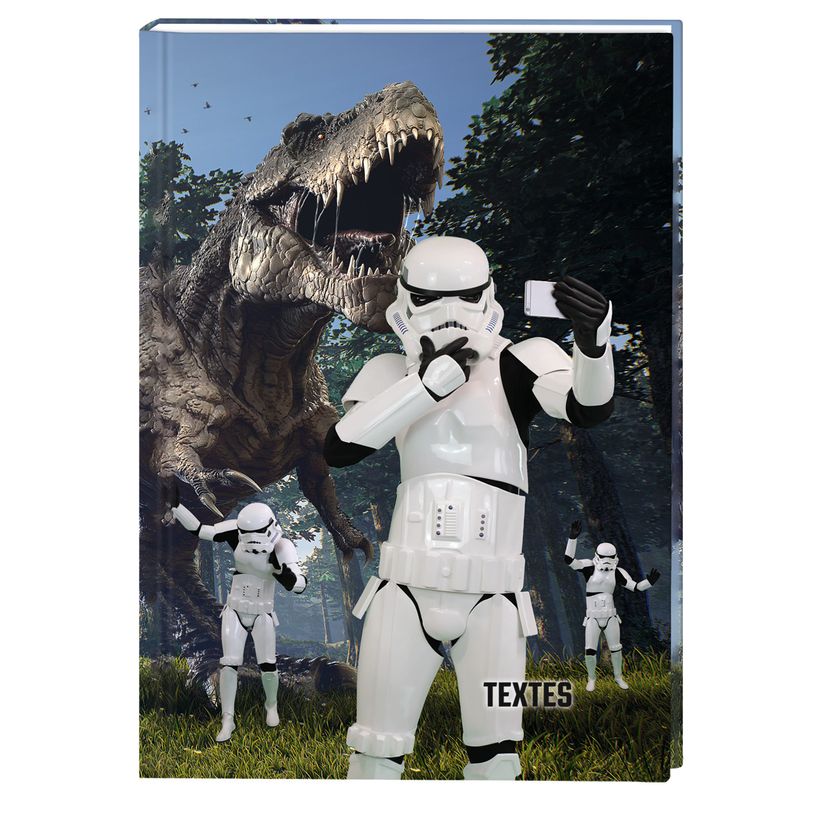 3664447079981-Stormtrooper Primaire - Cahier de textes - 15,5 x 22 cm - 2 décors au choix - Oberthur-P_79443774_2-1