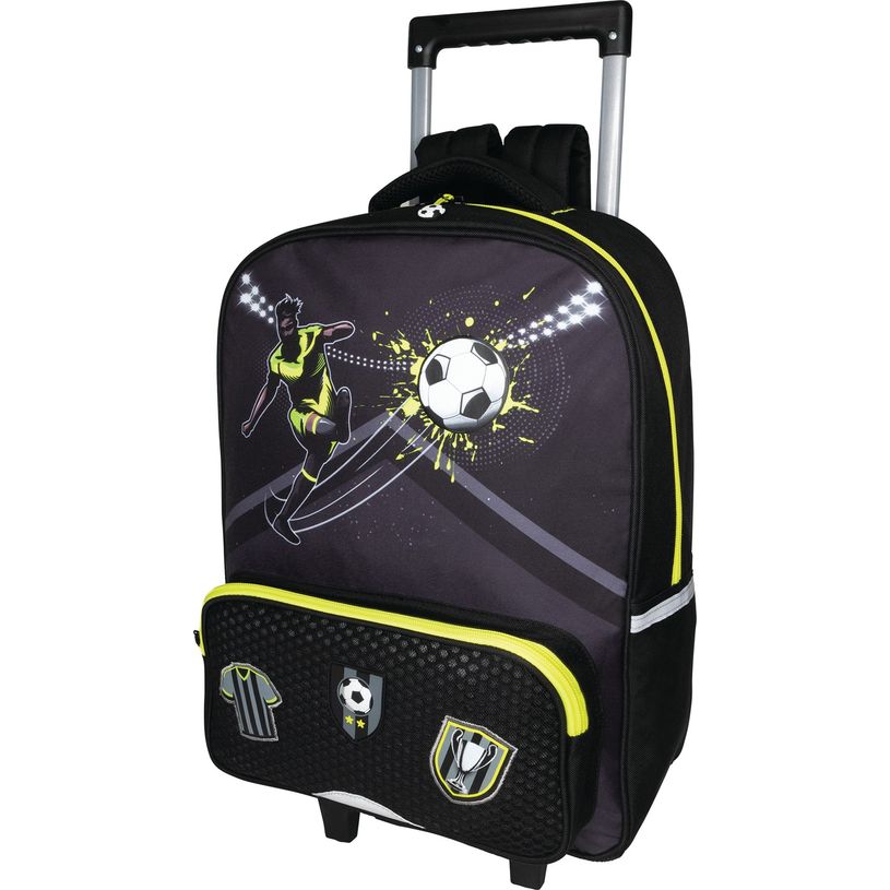 3664447100586-Sac à dos à roulettes Football - 1 compartiment - Oberthur-P_79443781_1-0