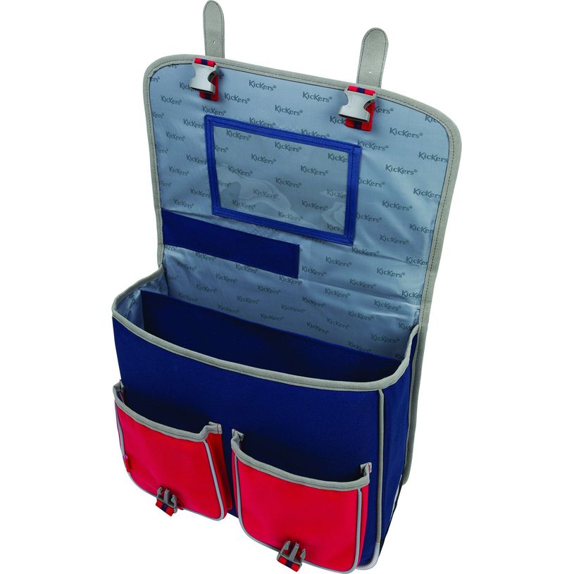 3664447100548-Cartable Kickers -  38 cm - 2 compartiments - bleu marine - Oberthur-P_79443783_2-1