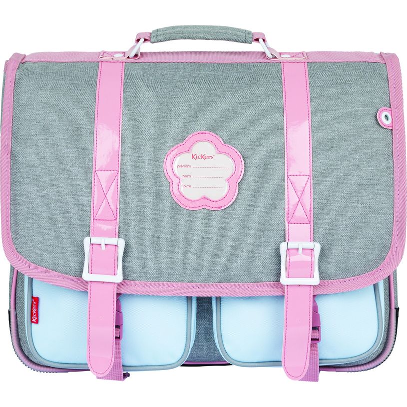 3664447100425-Cartable Kickers - 38 cm - 2 compartiments - gris chiné - Oberthur-P_79443784_5-4