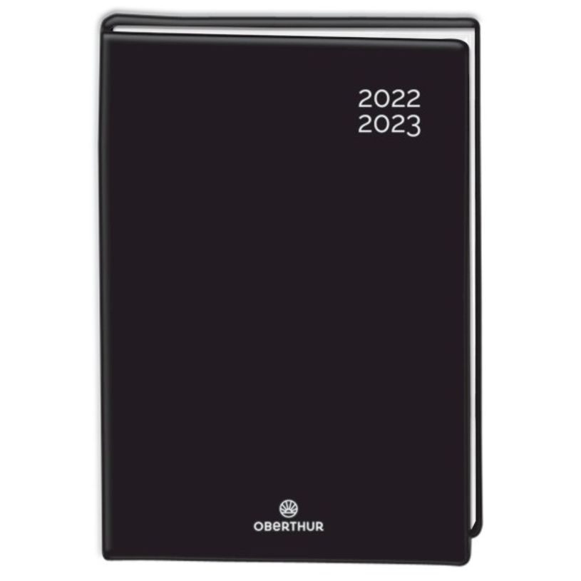 3664447102849-Agenda Gomme noir - 1 jour par page - 12 x 17 cm - Exclusivité Bureau Vallée - Oberthur-P_79443787_1-0