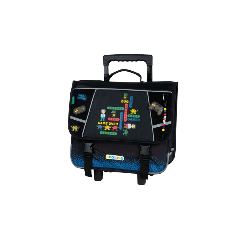 3661507024271-KIP Gamer - Cartable à roulettes 41 cm - 2 compartiments - Kid'Abord-P_79443842_1-0