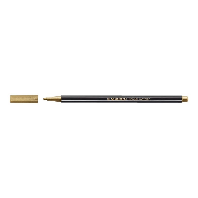 4006381530194-STABILO Pen 68 metallic - Rotulador de punta de fibra - oro - tinta al agua - 1.4 mm - medi-P_79443913_4-3
