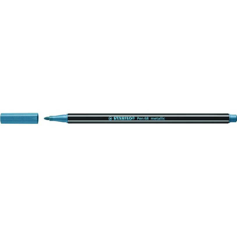 4006381530224-STABILO Pen 68 Metallic - Feutre métallisé 1,4 mm - bleu-P_79443914_1-0