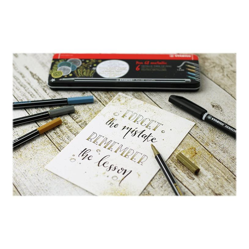 4006381530224-STABILO Pen 68 metallic - Rotulador de punta de fibra - azul metálico - tinta al agua - 1.-P_79443914_3-2