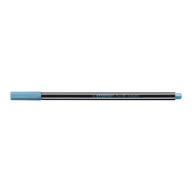 4006381530224-STABILO Pen 68 metallic - Rotulador de punta de fibra - azul metálico - tinta al agua - 1.-P_79443914_5-3
