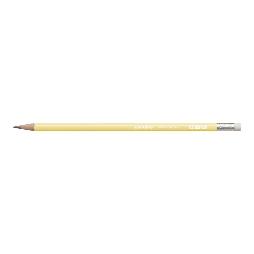 4006381553483-STABILO - Crayon à papier - HB - jaune pastel - embout gomme-P_79443921_2-1