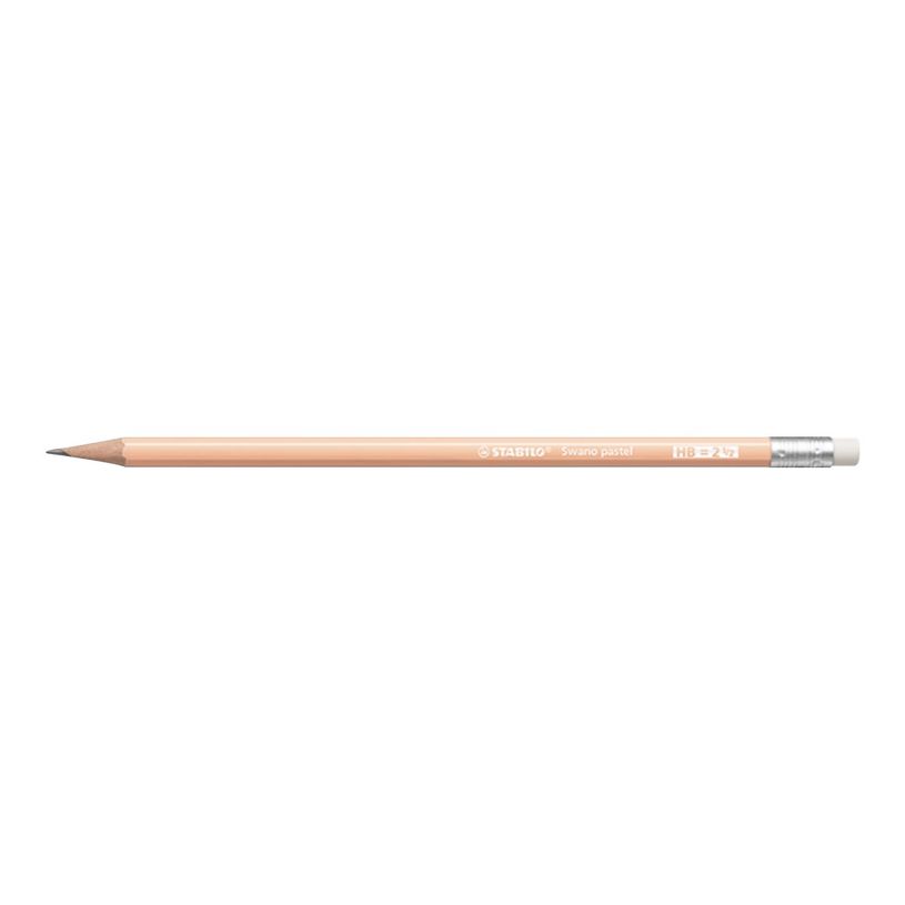 4006381553575-STABILO - Crayon à papier - HB - pêche pastel - embout gomme-P_79443924_3-2