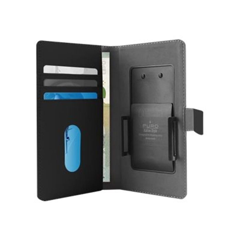 8033830129889-Puro - Etui Folio universel pour smartphone - Taille L - noir-P_79443962_3-2