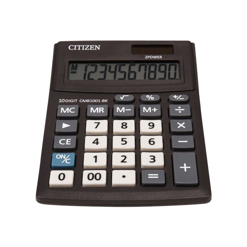 4562195139218-Calculatrice de bureau Citizen CMB1001-BK - 10 chiffres - alimentation batterie et solaire-P_79443989_2-1