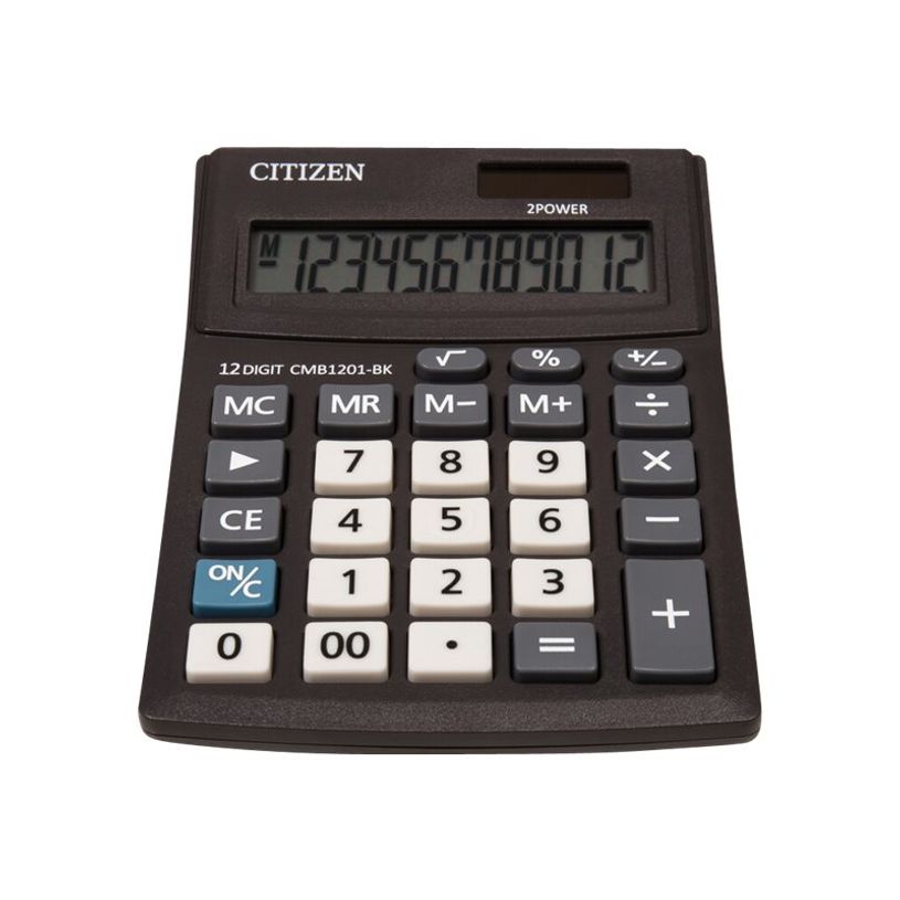 4562195139225-Calculatrice de bureau Citizen CMB1201-BK - 12 chiffres - alimentation batterie et solaire-P_79443990_2-1