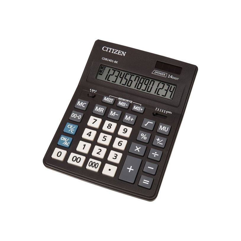 4562195139249-Calculatrice de bureau Citizen CDB1401-BK - 14 chiffres - alimentation batterie et solaire-P_79443992_1-0