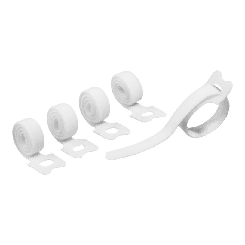 4005546991306-DURABLE CAVOLINE Grip Tie - 5 attaches-câble auto-agrippant - 20cm x 1cm - blanc-P_79444004_1-0