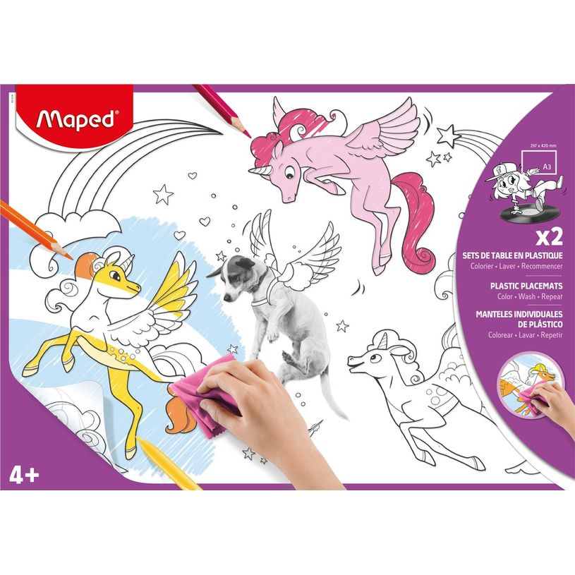 3154148312185-Maped - 2 sets de table plastique à colorier-P_79444098_1-0