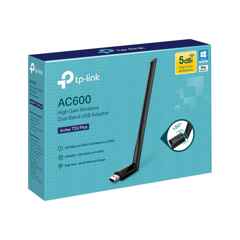 6935364099862-TP-Link Archer T2U Plus - Adaptateur USB WiFi bi-bande AC 600-P_79444129_4-3