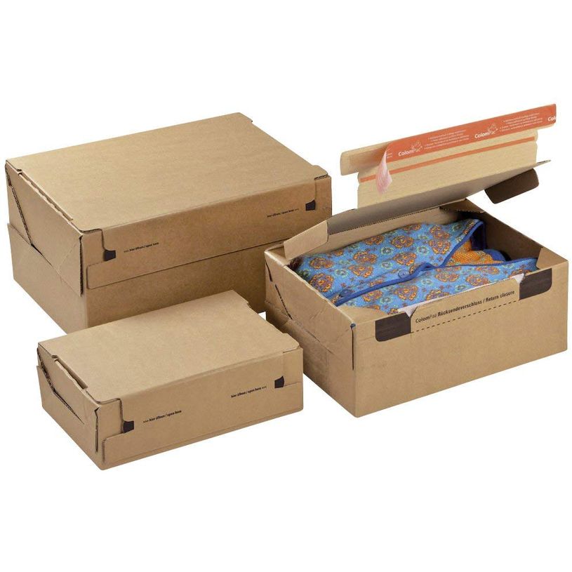 Lot De 10 Boîtes D'expédition Kraft Havane – 25 X 15 X 10 Cm, Couvercle Inclus, Carton Recyclé Résistant, Fabriqué En Italie