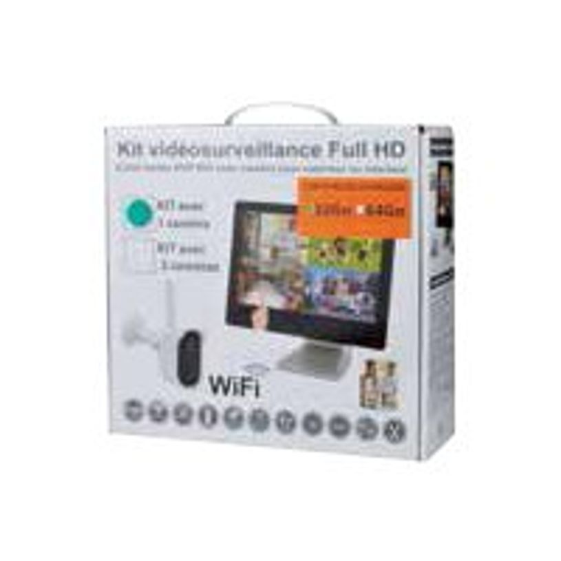 3700224763473-MCL  Kit de vidéosurveillance Wifi -  écran tactile, NVR intégré, caméra + carte Micro-P_79444375_2-2