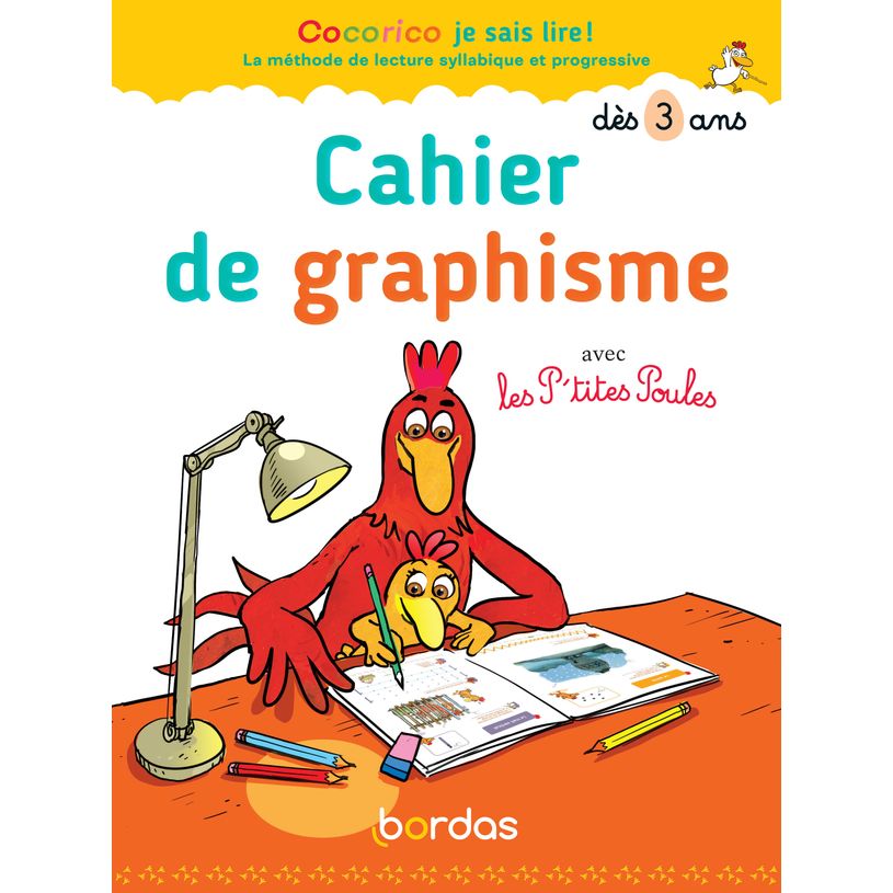 9782047358221-Cocorico je sais lire ! avec les p'tites poules - cahier de graphisme dès 3 ans-P_79444406_1-0
