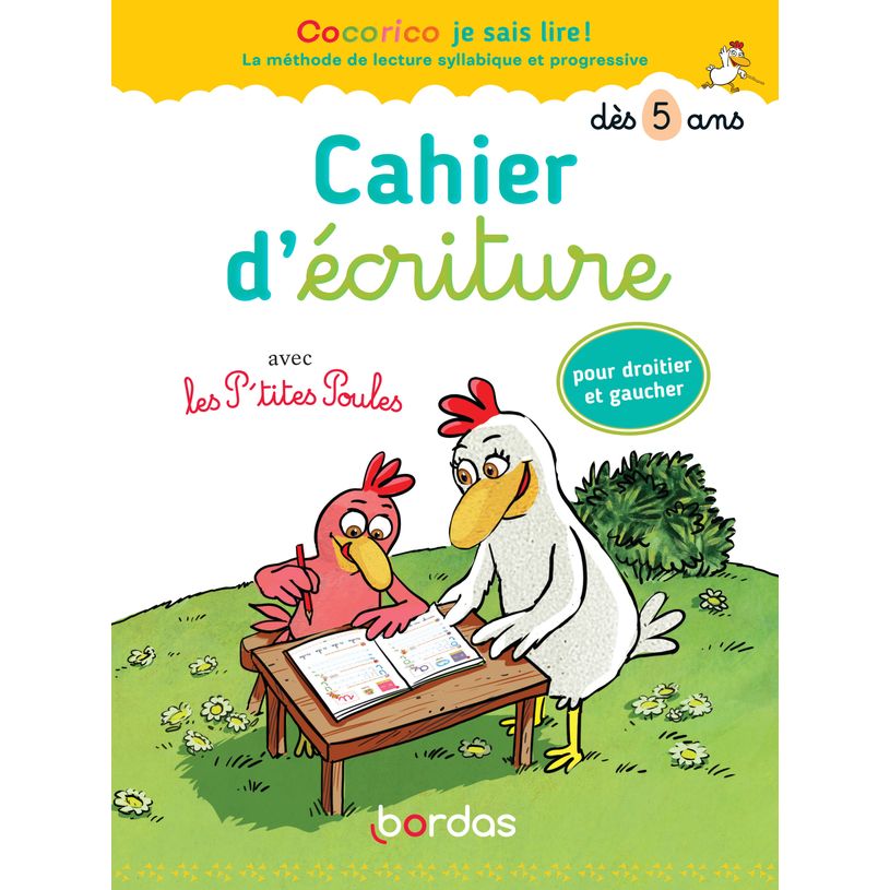 9782047358238-Cocorico je sais lire ! avec les p'tites poules - cahier d'écriture dès 5 ans-P_79444407_1-0