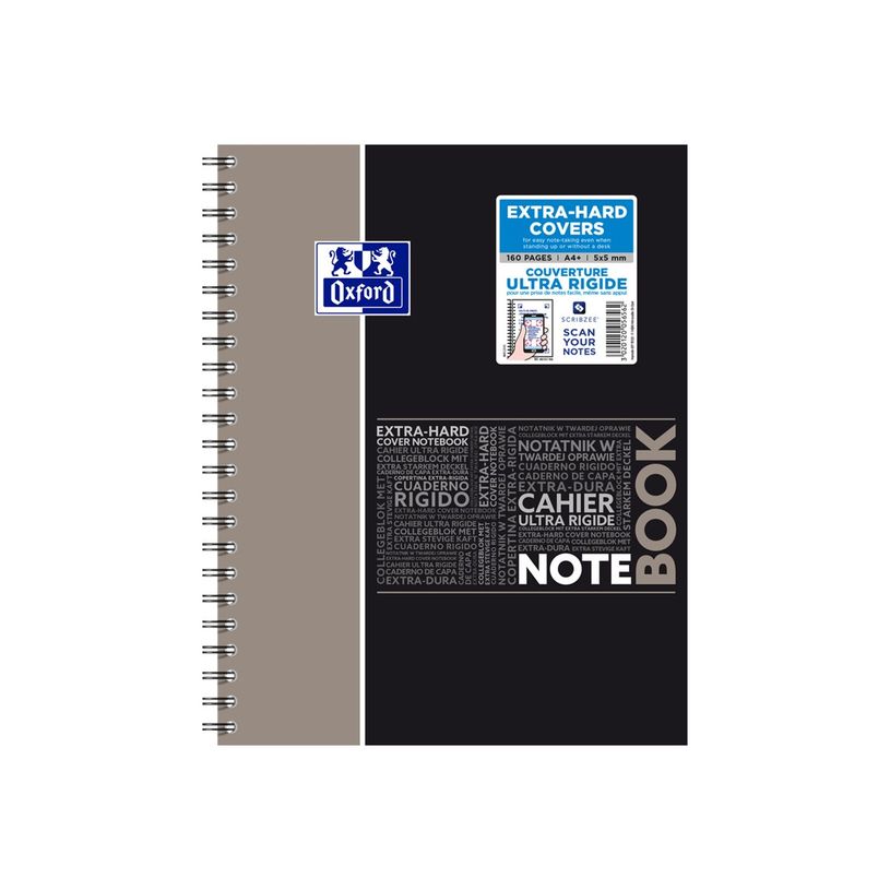 3020120056562-Oxford Etudiants - Cahier Notebook A4+ (24 x 29,7 cm) - 160 pages - petits carreaux (5x5 mm) - double spirale - disponi-P_79444616_10-7