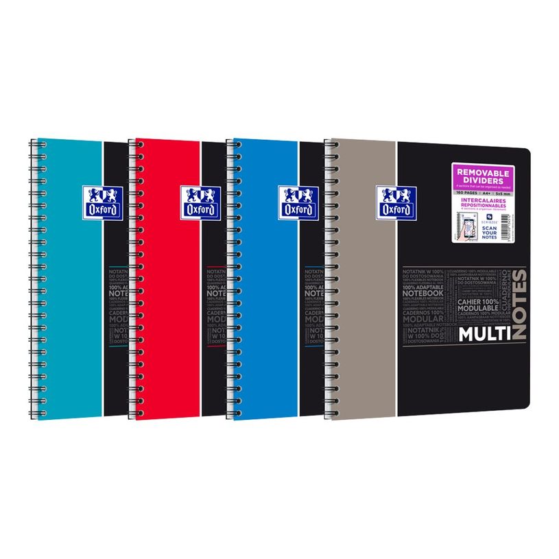 3020120134512-Oxford Etudiants - Cahier Multinotes A4+ (24 x 29,7 cm) - 160 pages - petits carreaux (5x5 mm) - avec 3-P_79444617_15-14