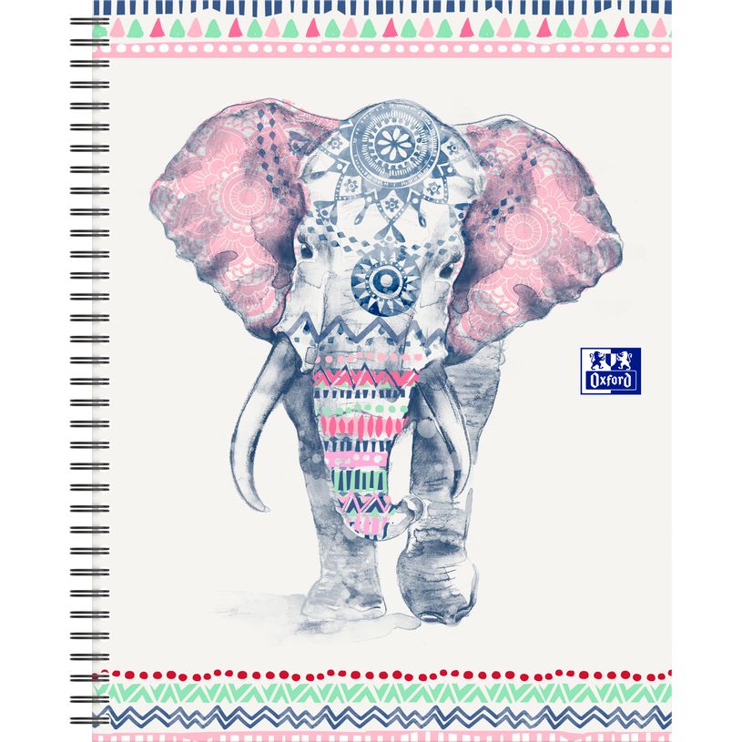 3020120144917-Oxford Boho Chic - Cahier spiralé A4+ - 120 pages - ligné-P_79444620_5-2
