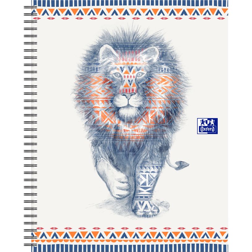 3020120144917-Oxford Boho Chic - Cahier spiralé A4+ - 120 pages - ligné-P_79444620_6-3