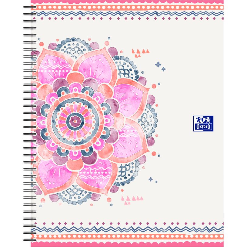 3020120144917-Oxford Boho Chic - Cahier spiralé A4+ - 120 pages - ligné-P_79444620_7-4