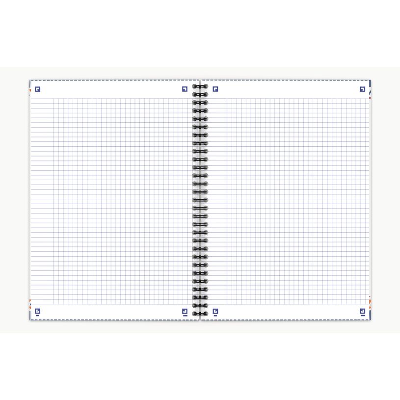 3020120144955-Oxford Boho Chic - Cahier spiralé B5 (19 x 25 cm) - 120 pages - petits carreaux ( 5x5 cm)-P_79444621_8-6