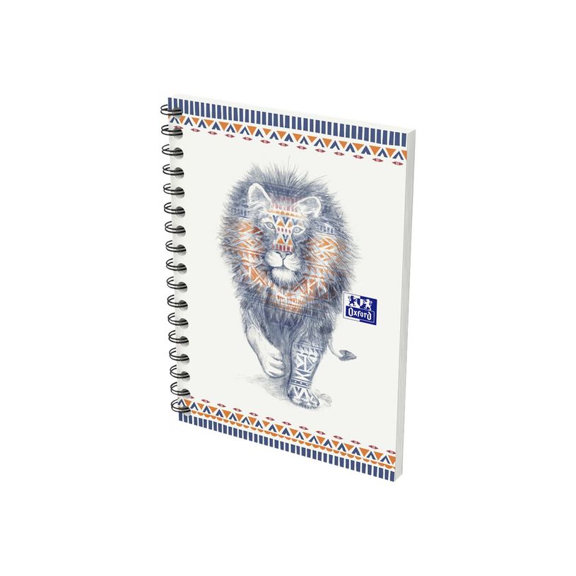 3020120144993-Oxford Boho Chic - Carnet de notes à spirale A6 - 100 pages - petits carreaux-P_79444622_8-7